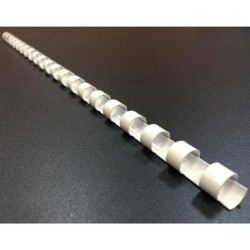 (5330003) FELLOWES CANUTILLO 6MM PLÁSTICO BLANCO PACK 25 UD