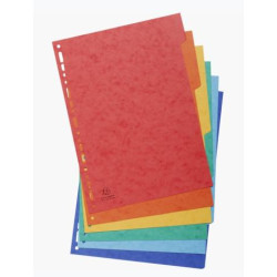 (1406E) EXACOMPTA SEPARADORES NATURE FUTURE CARTULINA LUSTRADA 225GR 6 POSICIONES A4 COLORES
