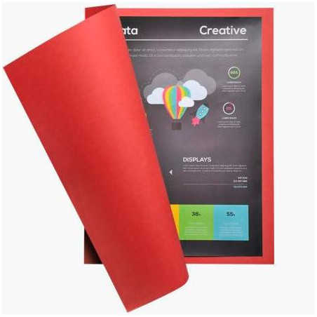 (210012E) EXACOMPTA SUBCARPETA ROCK´S A4 210GR CARTULINA ROJO -100U-