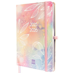 (636110926) FINOCAM AGENDA MÍNIMAL 18 MESES M5 SVH CIERRE C/GOMA TAPA DURA PRETTY 2025-2026