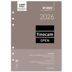(711610026) FINOCAM RECAMBIO ANUAL AGENDA DE ANILLAS OPEN R1097 1000-155X215MM 2DP 2026