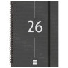 (741456026) FINOCAM AGENDA ESPIRAL YEAR E10-155X212MM SVH TAPA PP NEGRO 2026