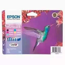 (C13T08074011) EPSON STYLUS PHOTO R-265/360/RX-560/585/685 CARTUCHO MULTIPACK 6 COLORES