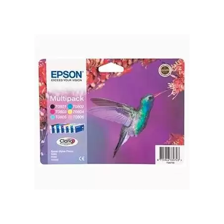 (C13T08074011) EPSON STYLUS PHOTO R-265/360/RX-560/585/685 CARTUCHO MULTIPACK 6 COLORES