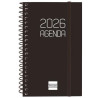 (742716026) FINOCAM AGENDA ESPIRAL OPAQUE E3-79X127MM SVH TAPA PP NEGRO 2026