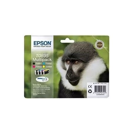 (C13T08954010) EPSON STYLUS S20/SX105/SX205/405 MULTIPACK (T089140+240+340+440)