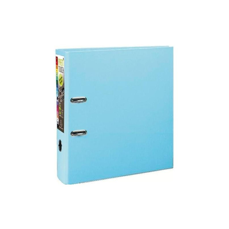 (53302E) EXACOMPTA ARCHIVADOR PALANCA PREM'TOUCH PP A4 MAXI LOMO DE 80MM RADO AZUL CLARO