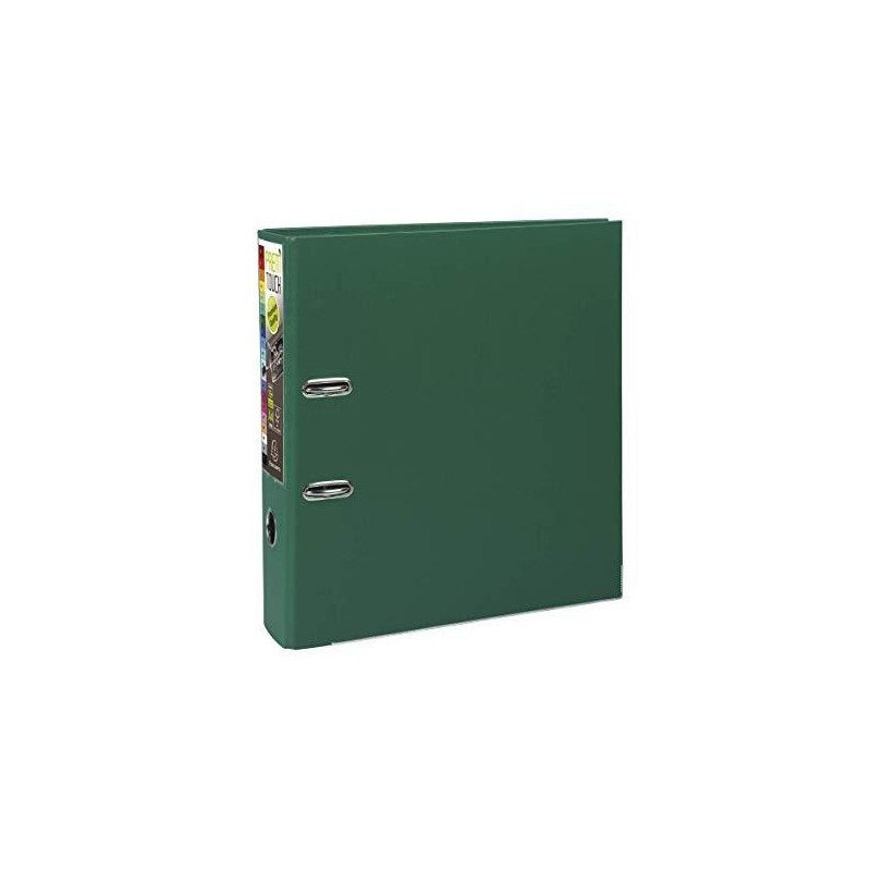 (53353E) EXACOMPTA ARCHIVADOR PALANCA PREM'TOUCH PP A4 MAXI LOMO DE 80MM RADO VERDE OSCURO