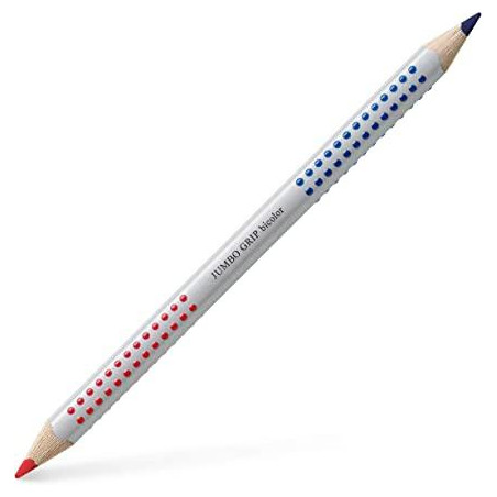 (110910) FABER CASTELL LÁPIZ JUMBO GRIP DOBLE PUNTA BICOLOR ROJO Y AZUL
