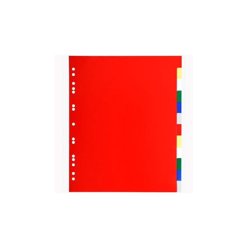 (93H) EXACOMPTA SEPARADORES 12 POSICIONES A4+ PP FLEXIBLE COLORES NEUTROS