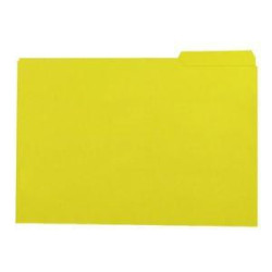 (400040693) GIO SUBCARPETA CON PESTAÑA LATERAL IZQUIERDA FOLIO CARTULINA 250GR AMARILLO INTENSO -50U-