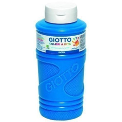 (F472915) GIOTTO PINTURA DE DEDOS DE 750 ML COLOR AZUL CYAN