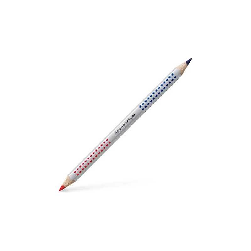 (110910) FABER CASTELL LÁPIZ JUMBO GRIP DOBLE PUNTA BICOLOR ROJO Y AZUL