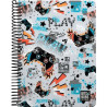 (16512476) GRAFOPLÁS CUADERNO PL3 80H CUARTO 90GR 4X4MM 5 BANDAS COLOR TAPA PP BITS&BOBS 23 PLAY