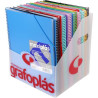 (00398101) GRAFOPLÁS CARPETA CON FUNDAS MAXIPLÁS SURTIDAS ESPIRAL A4 C/SOBRE PP RÍGIDO OPACO C/SURTIDOS EXPOSITOR 16 UD