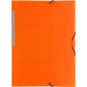 (04801252) GRAFOPLÁS CARPETA CON GOMAS COLORGRAF FOLIO 3 SOLAPAS PP NARANJA TRANSLÚCIDO