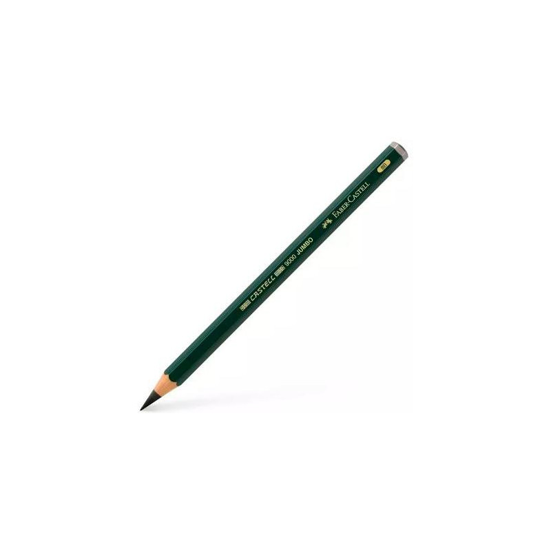 (119308) FABER CASTELL LÁPIZ JUMBO 9000 8B NEGRO