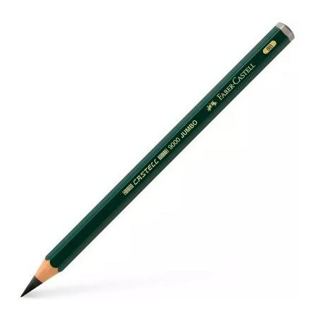 (119308) FABER CASTELL LÁPIZ JUMBO 9000 8B NEGRO