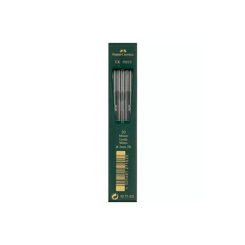 (127102) FABER CASTELL ESTUCHE DE 10 MINAS TK 9071 GRAFITO 2