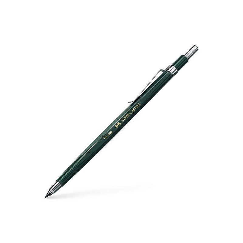 (134600) FABER CASTELL PORTAMINAS TK4600 2MM CLIP DE METAL C/AFILAMINAS VERDE