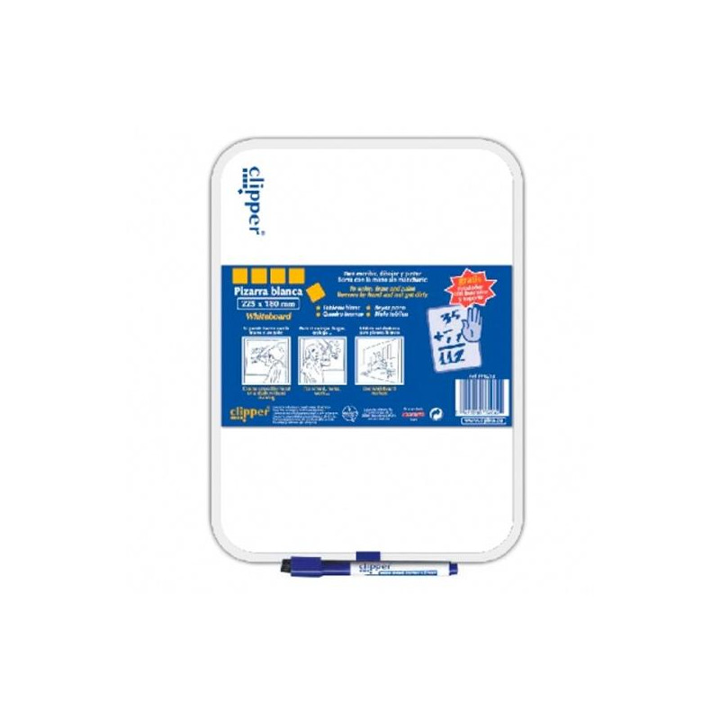 (PP0215GS) ALPINO PIZARRA BLANCA GRANDE 35X25CM CON ROTULADOR BLISTER