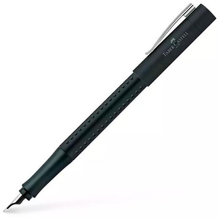 (140994) FABER CASTELL PLUMA ESTILOGRÁFICA GRIP 2011 EF NEGRO MATE