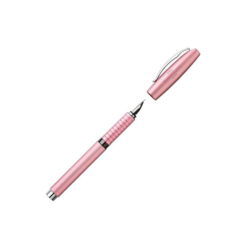 (148421) FABER CASTELL PLUMA ESTILOGRÁFICA ESSENTIO F ALUMINIO ROSÉ