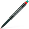 (151321) FABER CASTELL ROTULADOR PERMANENTE MULTIFUNCIONAL MULTIMARK F CON GOMA INTEGRADA ROJO