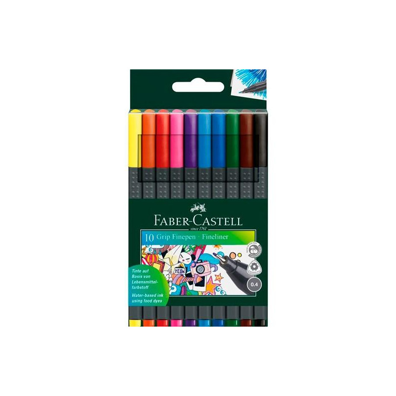 (151610) FABER CASTELL ROTULADORES GRIP FINEPEN 0