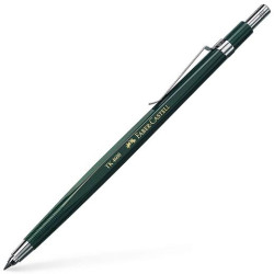 (134600) FABER CASTELL PORTAMINAS TK4600 2MM CLIP DE METAL C/AFILAMINAS VERDE