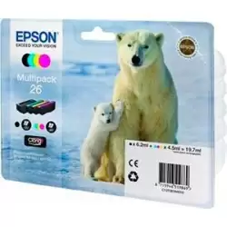 (C13T26164010) EPSON MULTIPACK BK/C/M/Y CLARIA PREMIUM XP 510 520 600 605 610 615 620 625 700 710 720 800 810 820 - 26