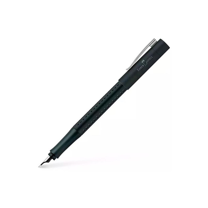 (140994) FABER CASTELL PLUMA ESTILOGRÁFICA GRIP 2011 EF NEGRO MATE