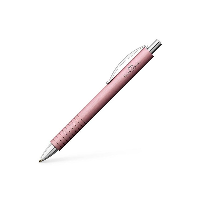 (148425) FABER CASTELL BOLÍGRAFO ESSENTIO ALUMINIO B TINTA NEGRA RECARGABLE ROSA