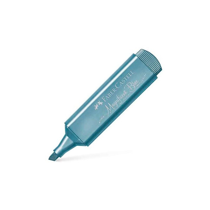 (154647) FABER CASTELL MARCADOR TEXTLINER 46 METÁLICO AZUL