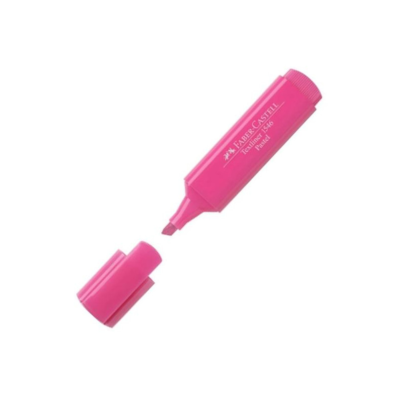(154654) FABER CASTELL MARCADOR TEXTLINER 1546 PASTEL ROSA