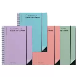 (P232) ADDITIO CUADERNO DE TODAS LAS CLASES PARA EL PROFESORADO D/P ESPIRAL DOBLE 256 PÁGINAS PVC C/SURTIDOS