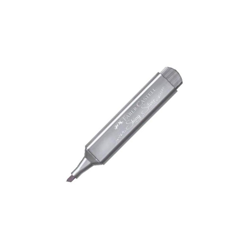 (154661) FABER CASTELL MARCADOR TEXTLINER 46 METÁLICO PLATA