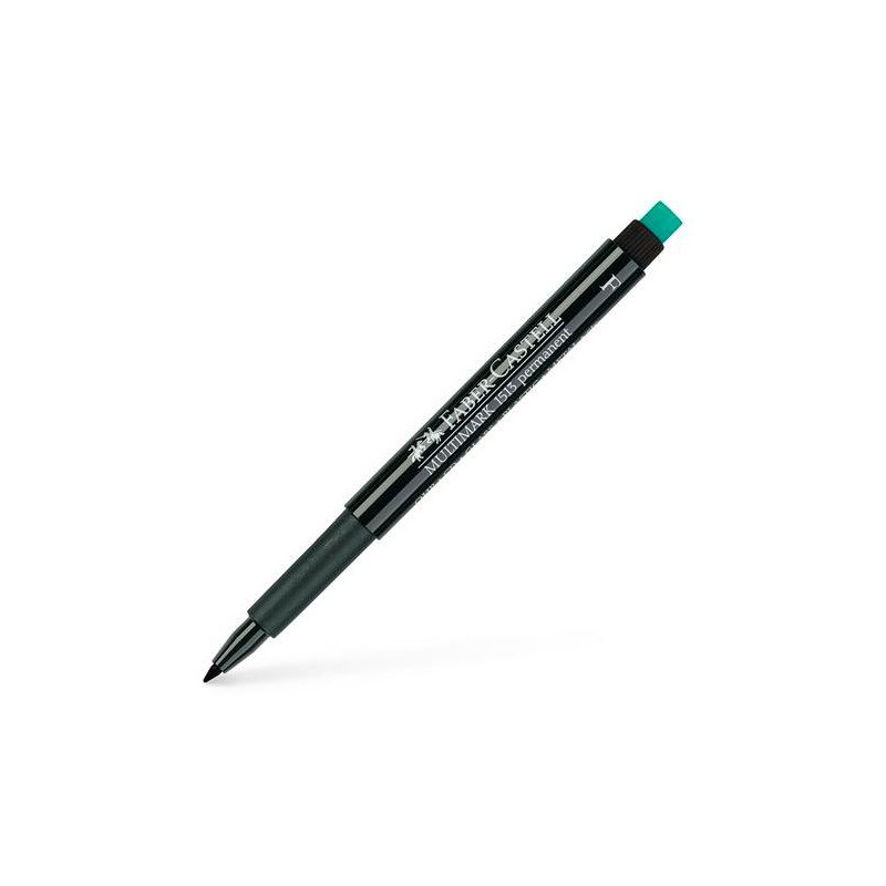 (151399) FABER CASTELL ROTULADOR PERMANENTE MULTIFUNCIONAL MULTIMARK F CON GOMA INTEGRADA NEGRO