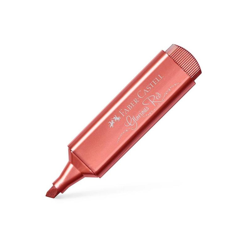 (154673) FABER CASTELL MARCADOR TEXTLINER 46 METÁLICO ROJO