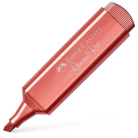 (154673) FABER CASTELL MARCADOR TEXTLINER 46 METÁLICO ROJO