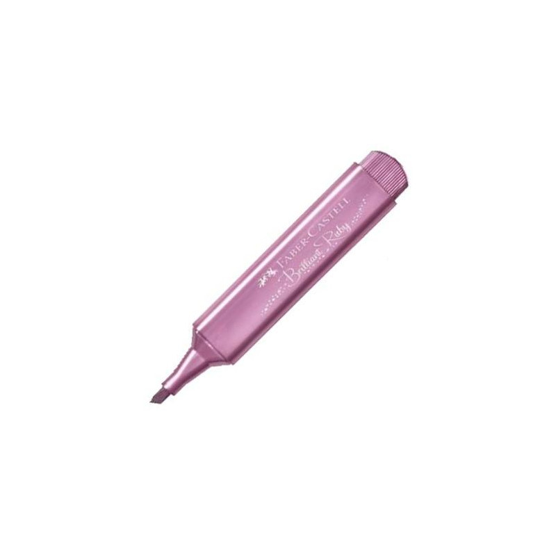(154691) FABER CASTELL MARCADOR TEXTLINER 46 METÁLICO RUBÍ