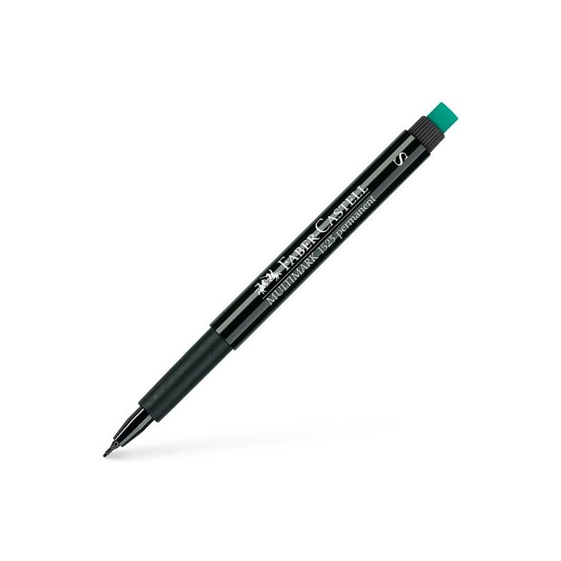 (152399) FABER CASTELL ROTULADOR PERMANENTE MULTIFUNCIONAL MULTIMARK S CON GOMA INTEGRADA NEGRO