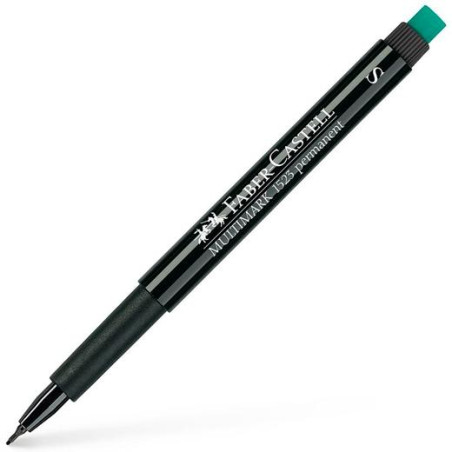 (152399) FABER CASTELL ROTULADOR PERMANENTE MULTIFUNCIONAL MULTIMARK S CON GOMA INTEGRADA NEGRO