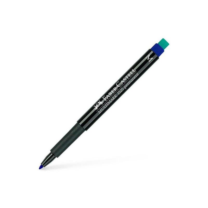 (152551) FABER CASTELL ROTULADOR PERMANENTE MULTIFUNCIONAL MULTIMARK M CON GOMA INTEGRADA AZUL