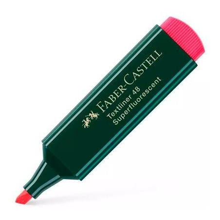 (154821) FABER CASTELL MARCADOR SUPERFLUORESCENTE TEXTLINER 48 ROJO