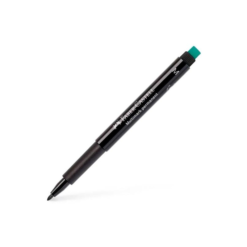 (152599) FABER CASTELL ROTULADOR PERMANENTE MULTIFUNCIONAL MULTIMARK M CON GOMA INTEGRADA NEGRO