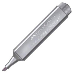 (154661) FABER CASTELL MARCADOR TEXTLINER 46 METÁLICO PLATA