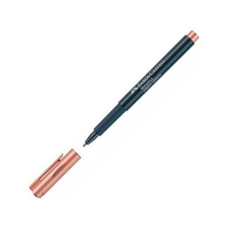 (160752) FABER CASTELL ROTULADOR PUNTA DE FIBRA METALLICS MARKER COPPER CABANA