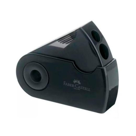(182700) FABER CASTELL AFILALÁPICES DOBLE FUNDA Y DEPÓSITO NEGRO