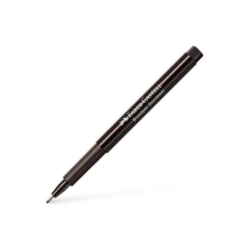 (155499) FABER CASTELL ROTULADOR BROADPEN DOCUMENT 0.8MM NEGRO